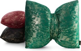 DEKORAČNÝ VANKÚŠ KOKARDA1 45X55 CM BORDOVÁ