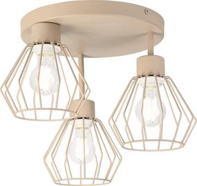 Prisadený luster AUDREY 3xE27/60W/230V béžový