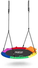Neo-Sport Swingo XXL pestrofarebná hojdačka bocianie hniezdo 120 cm