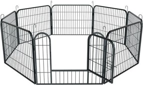 Kovová klietka pre šteniatka a malé zvieratá 80x60 cm,Ø210cm