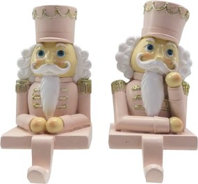 Háčik Luskáčik v ružovom na vianočné pančuchu - 7*6*12 cm