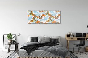Obraz plexi Japonské farebné drakmi 120x60 cm
