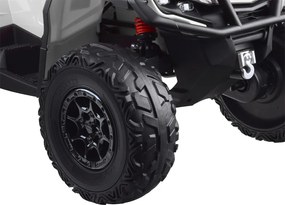 JOKOMISIADA Detská štvorkolka na akumulátor pre 2 osoby CAN-AM OUTLANDER 4x4 s LED panelom PA0326 sivá