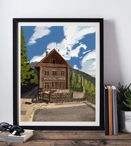 Poster Bilíkova chata - Poster 50x70cm + čierny rám (71,8€)
