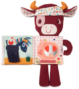 Lilliputiens - textilná knižka so svietiacim obrázkom - kravička Rosalie