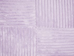 Sada 2 menčestrových vankúšov 43 x 43 cm fialová MILLET Beliani