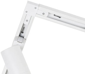 Moderný 1-fázový koľajnicový systém s 14 reflektormi biely - Jeana