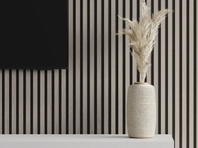 Mexen Lam-F, akustické stenové lamely 275 × 30 cm, plstený podklad 8 mm, technická dyha, dub popolavý, S105-275307-3015-005