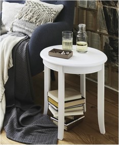 Sconto Prístavný stolík PROVENCE 3 biela