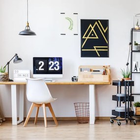 Jedálenská stolička NANTES hnedá / biela