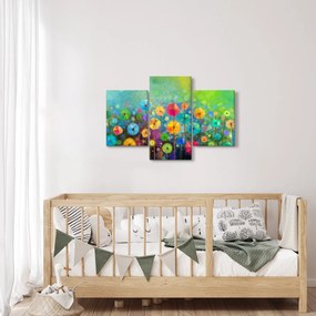 Obraz - Abstraktné kvety (90x60 cm)