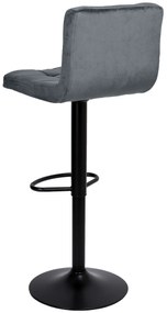 JAKS Barová stolička arako black velvet grafit