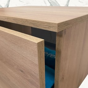 Mereo Ponte, kúpeľňová skrinka 61 cm, Multidecor, Šedý kameň, MER-CN290SSEKA