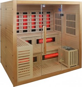 BPS-koupelny Kombinovaná sauna 2v1 HYD-7526 - Infrasauna + fínska sauna 200x160, 5-6 osôb