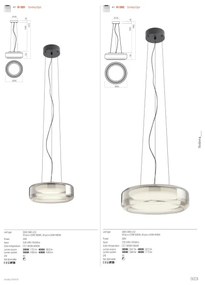 Redo 01-3591 - LED Luster na lanku SOLERA LED/24W/230V pr.35 cm CRI 93 3000/4000K