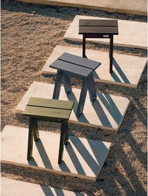 Modrá drevená záhradná stolička Navo – noo.ma