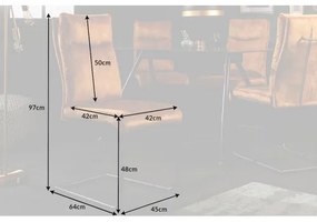 Stolička 41169 Comfort Zamat Žltá  - Komfort-nábytok