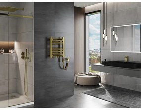 Mexen Mars, elektrické vykurovacie teleso 500 x 400 mm, 300 W, zlatá lesklá, W110-0500-400-2300-50