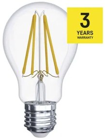 EMOS LED filamentová žiarovka, A60, E27, 8W, 1060lm, neutrálna biela / denné svetlo