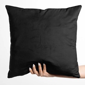 Biante Zamatová obliečka na vankúš Velvet Prémium SVP-014 Čiernozelená 40 x 60 cm