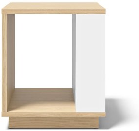 Odkladací stolík v dekore duba 40x40 cm Ella - TemaHome