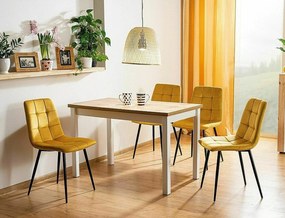 Zamatová jedálenská stolička Mila - výber z 6 prevedení