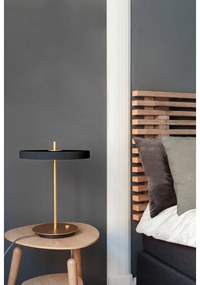 Antracitovosivá LED stmievateľná stolová lampa s kovovým tienidlom (výška 41,5 cm) Asteria Table – UMAGE