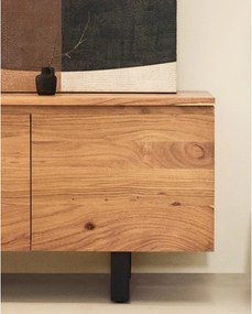 TV stolík z masívu akácie v prírodnej farbe 200x58x40 cm Uxue – Kave Home