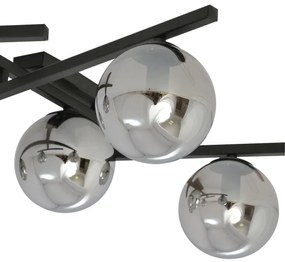 Stropné svietidlo SMART 4xE14/10W/230V čierna/šedá