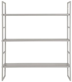 Svetlosivá poschodová kovová polica 48 cm Beja – House Nordic