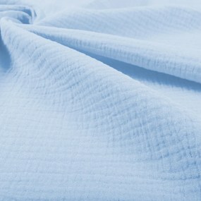 Biante Mušelínový behúň na stôl MSN-086 Bledo modrý 20x120 cm