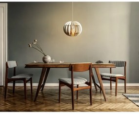 Luster na lanku 1xE27/60W/230V biela pr. 20 cm