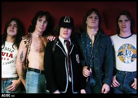 Plagát, Obraz - AC/DC - 70s Group, (84.1 x 59.4 cm)