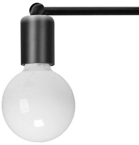 Toolight - Stropná lampa 4-bodová s čiernymi ramenami 392200, čierna, OSW-07623