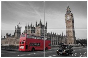 Obraz na plátne - Autobus v Londýne 131ČC (90x60 cm)