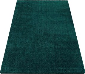 Shaggy koberec Camel v tmavozelennej farbe – protišmykový Rozmer: 60x100 cm