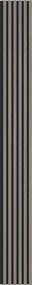 Mexen Lam-F, akustické stenové lamely 275 × 30 cm, plstený podklad 8 mm, technická dyha, dub striebristý, S105-275307-3015-007