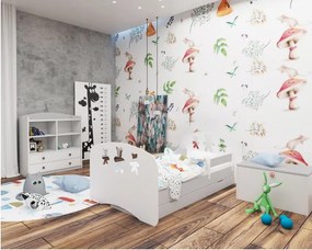 Detská posteľ so zásuvkou 180x90 cm s výrezom MACKOVIA + matrac ZADARMO!