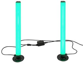 Rabalux 76014 - SADA 2x LED RGB Stmievateľná stolná lampa PACO LED/5W/5V