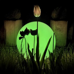 Exteriérové svietidlo Globo + LED žiarovka E27 RGB 10w + diaľkové ovládanie, (fi 60cm)