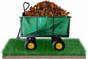 Garden Line XL DVOJFUNKČNÝ ZÁHRADNÝ VOZÍK – ZELENÝ S PLACHTOU