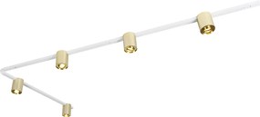Koľajnicový systém zlatý a biely s 5 reflektormi 1-fázový - Rondoo Up