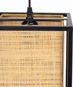 Toolight Toolight, stropné svietidlo 1xE27 APP1285-1CP, prírodná hnedá-čierna, OSW-00923