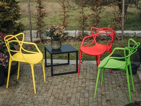 AKCIA Zelená plastová stolička KATO II. akosť