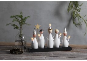 Čiern-obiela svetelná dekorácia do zásuvky Luciakör – Star Trading