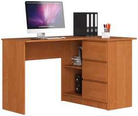 Rohový PC stolík Bodhi (jelša) (P). Akcia -16%. Vlastná spoľahlivá doprava až k Vám domov. 1068918