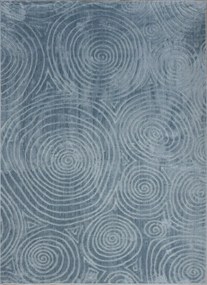BE Koberec Kolekcia Zen Garden 2404 BLUE – modrý obdĺžnikový Rozmer: 120x180 cm