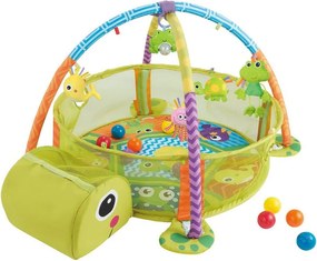 LEAN Toys Vzdelávacia podložka Turtle Playpen Balls pre dieťa