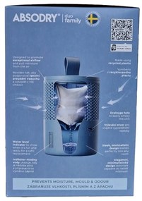 Everbrand pohlcovač vlhkosti Absodry Duo Family Bag 6-series, do 50 m3, modrá