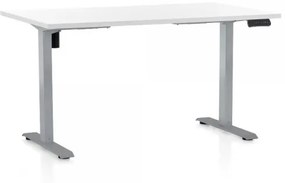 Výškovo nastaviteľný stôl OfficeTech B, 120 x 80 cm, šedá podnož